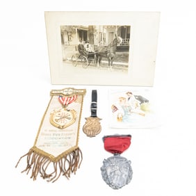 5 Vintage Fireman Personal Items