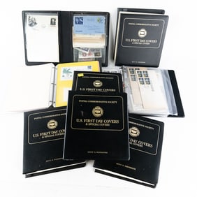 Collection of (8) Assorted US 1st Day Cover Albums