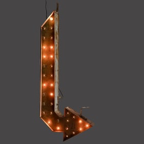 Large Double Sided Flashing  Arrow Sign