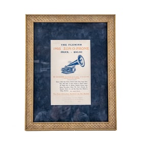 Original 1905 Zonophone Advertising "The Flemish"