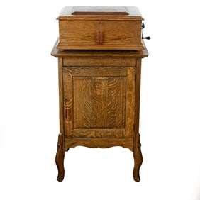 Regina 15-1/2" Style 13 Disc Music Box/Cabinet