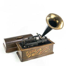 Edison Home Model A Red Banner Cyl Phono 2nd Style