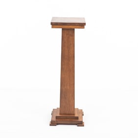 36" Oak Pedestal