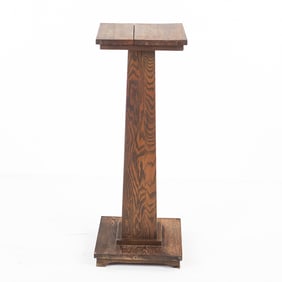 36" Oak Pedestal