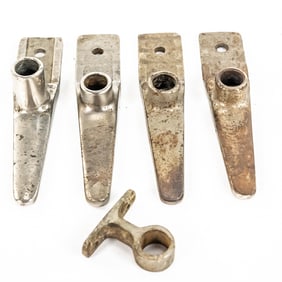 Lot of 5: Edison Cylinder Phono Horn Support Parts