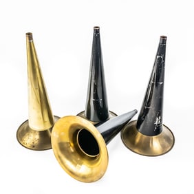 (4) 14" Edison Repro Cyl Phonograph Horns