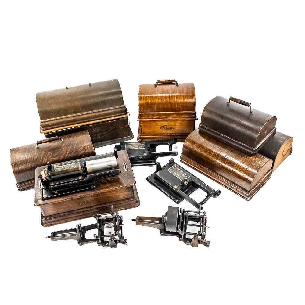 Large Lot of Edison Cyl Phono Cabinets & Motor Pts (1 of 12)