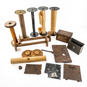 Lot of Roll Spools,Coin Box Pts Mills Violano Etc.