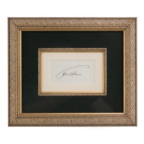 Framed Thomas Edison Signature Autograph