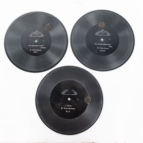 Collection of (3) Assorted 9" Zonophone Records