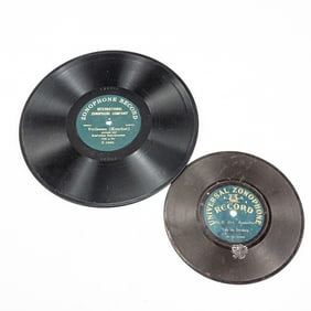 (1) 10" and (1) 6 3/4" Zonophone Records