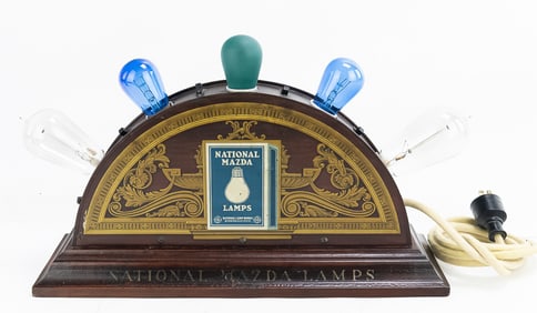 National Mazda Lamp Light Bulb Display