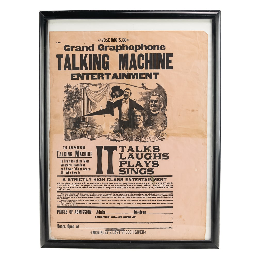 Grand Graphophone Talking Machine McKinley Poster (1 of 4)