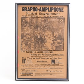 Grapho-Ampliphone Framed Advertising Framed Poster
