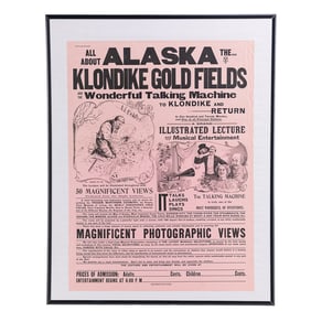 Alaska Klondike Gold Rush Framed Poster
