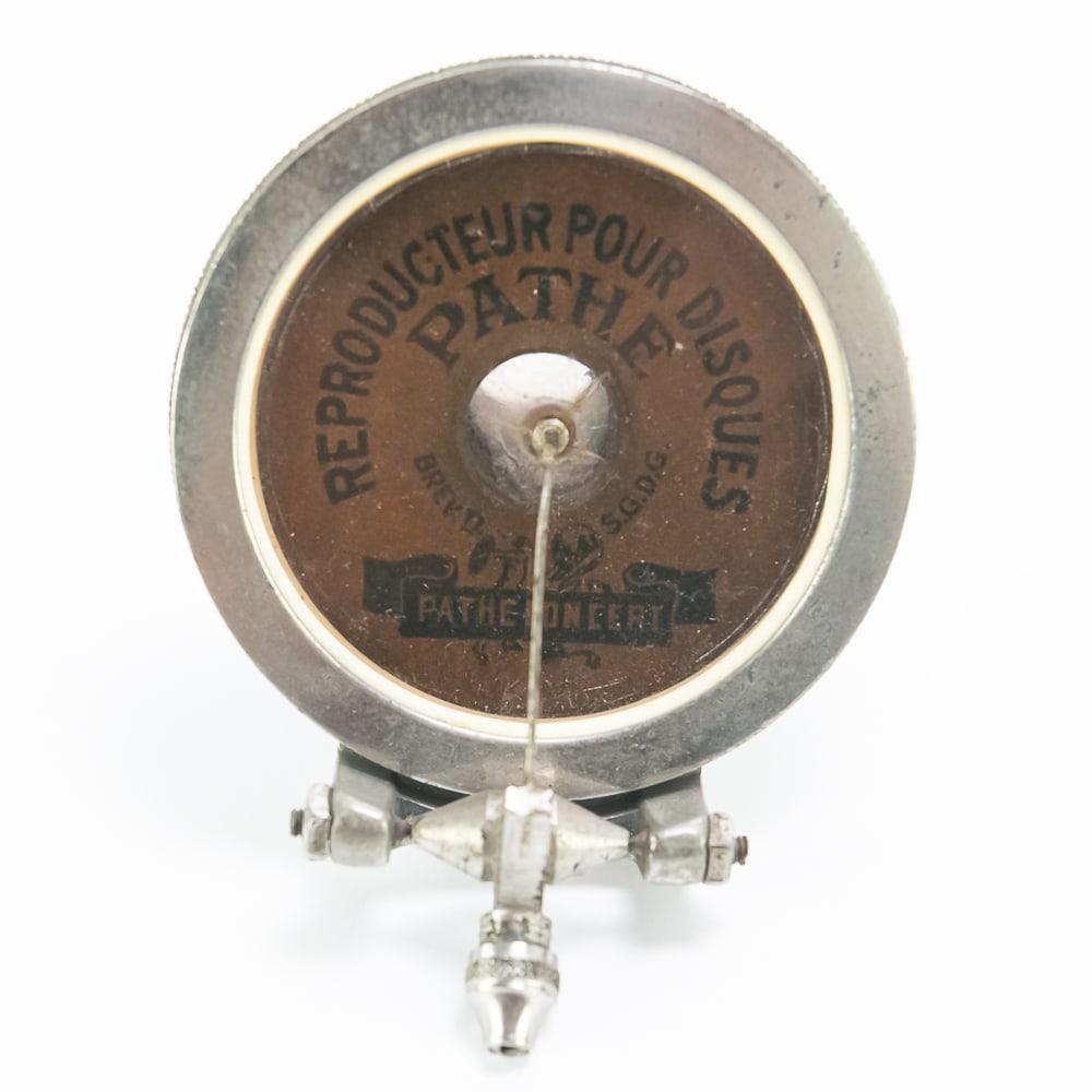 Pathe Concert Disc Phono Reproducer. (1 of 4)