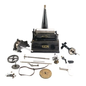 Edison Black Gem Cyl Phono Parts Machine