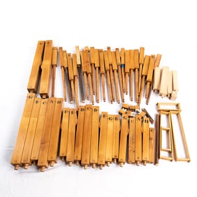 63 Wood Band Organ Pipes