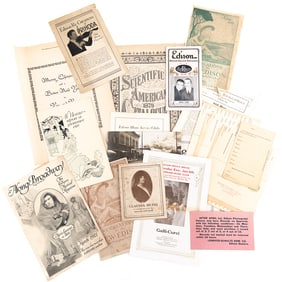 Lot of Edison Phonograph Related Sales Literature