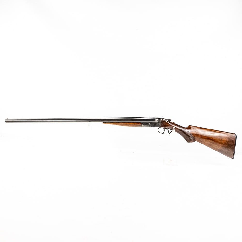 Syracuse Arms SxS 12gm 30" IM/IM Shotgun (C) 33514: Syracuse Arms SxS 12gm 30" IM/IM Shotgun in good condition with some wear. Stock has been refinished. The bores are good and the action is tight and seems fully functional C&R Eligible S/N:33514