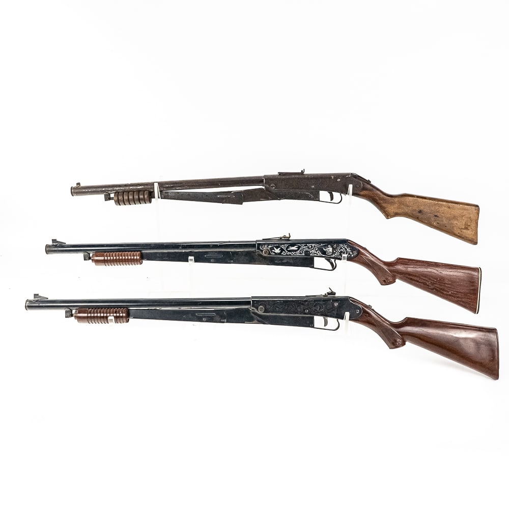 3x Daisy 25 177 BB Guns: 3x Daisy 25 177 BB Guns Check photos for condition CANNOT TEST FIRE AIR GUNS FOR FUNCTION!