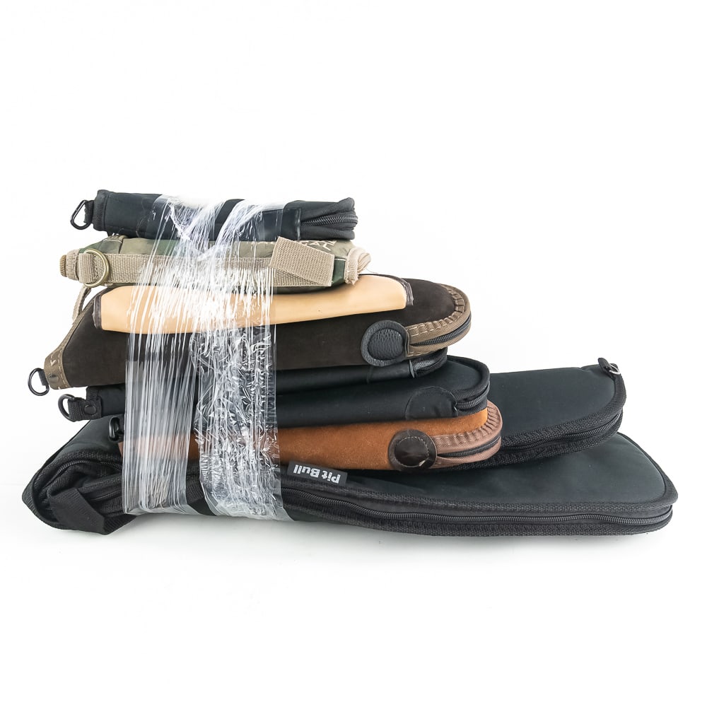 1x Long & 7x Handgun Soft Cases: 1x Long & 7x Handgun Soft Cases in excellent condition