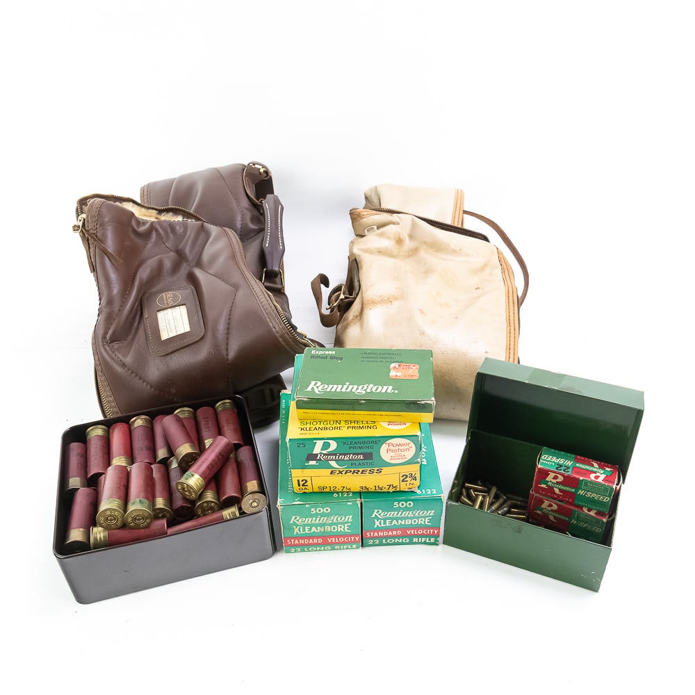 .22lr & 12g Ammunition, Rifle Cases: .22lr & 12g Ammunition, Rifle Cases (Quantities approximate}: 1100rds 22lr, 90rds 12g