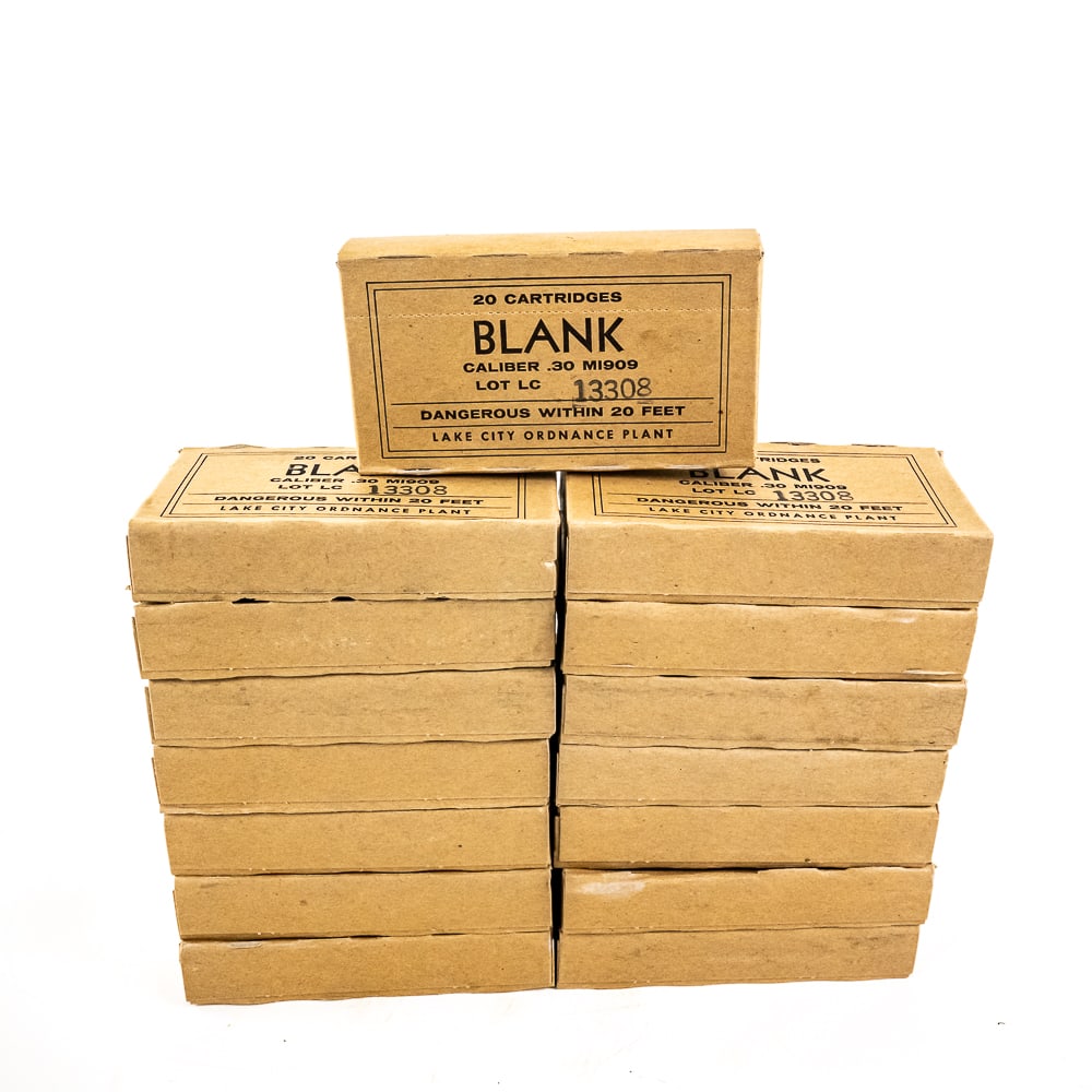 300rds Lake City M1909 BLANK Ammo: 300rds Lake City M1909 BLANK Ammo