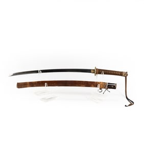 WWII Japanese GI Bring Back Sword, Photo, Named