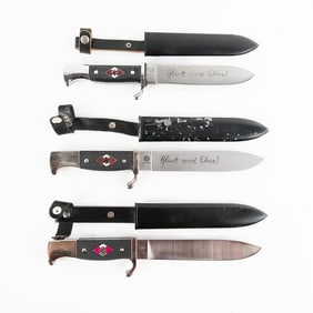 3 Replica Hitler Youth Knives