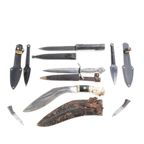 Knives- Solingen, FN/FAL bayonet, Gurkha