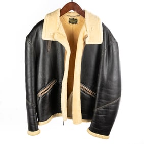 WWII Style Aero Leather Co Bomber Jacket. S 50