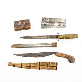 WWII Chinese Army Dagger-Filipino Moro Knife Lot