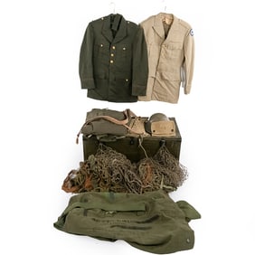 WWII US Uniform-Camo Net Cover-Scrim Roll Lot