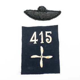 WWI US Air Service Bullion Pilot Wings-Pilot Patch