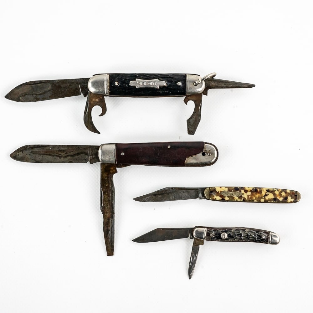 4 Vintage Imperial Cutlery USA Pocket Knives (1 of 20)
