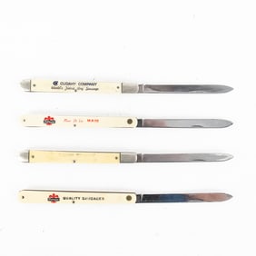 4 Vintage Colonial Melon Tester Knives