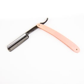 Vintage Unmarked Pink Straight Razor