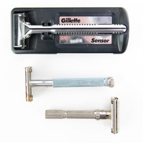 (3) Vintage Gillette Razor Grouping
