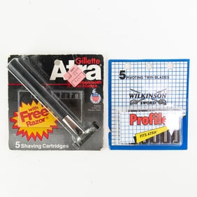(2) Gillette Atra Razor and Blades