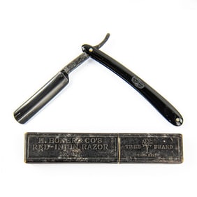 H. Boker & Co Red-Injun 101 Straight Razor w/ Box