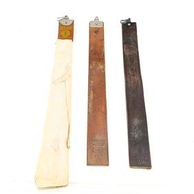 E.M. Mfg. "Red Imp" & Valentine Yule Razor Strop