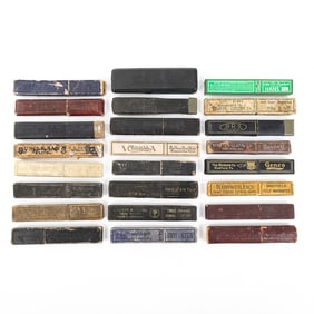 (24) Assorted Straight Razor Boxes
