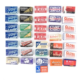 (36) Assorted Vintage Razor Blade Packages