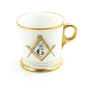 Vintage Bavaria Masonic Shaving Mug
