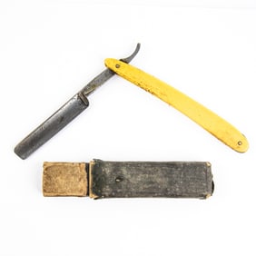 Fred Dolle Black Steel Razor w/ Unorig. Box