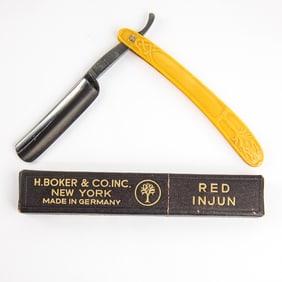 H. Boker & Co Red Injun Razor w/ Orig. Box