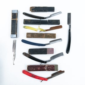 (8) Lot of Misc. Straight Razor Parts