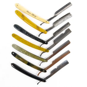 (7) Lot of Straight Razor Parts
