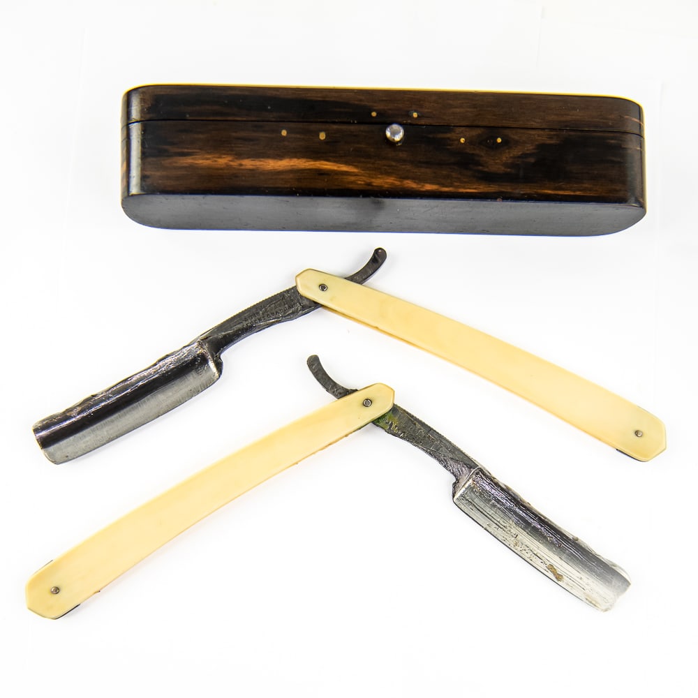 F. Pigall Razor Set w/ Wooden Hard Case (1 of 8)
